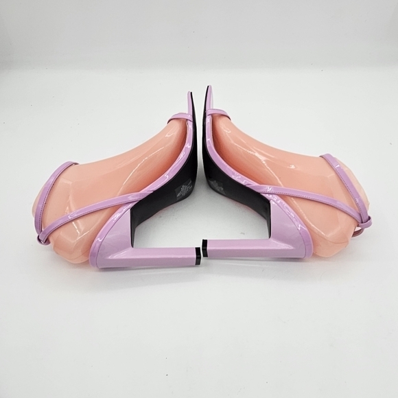 Marc Fisher Arthur Heeled Sandals Square Toe Ankle Strap Medium Purple Size 8 - Picture 10 of 14